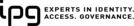 Logo Schwarz von IPG - Experts in IAM